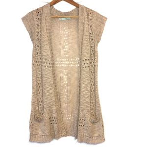 Maurice’s Brown Lace Cardigan.